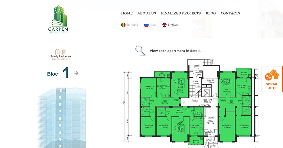 Interactive Apartments View